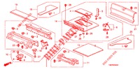 HINTERE ABLAGE/KOFFERRAUMVERKLEIDUNG  für Honda INSIGHT 1.3 IMA S 5 Türen vollautomatische 2010