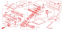 HINTERE ABLAGE/KOFFERRAUMVERKLEIDUNG  für Honda INSIGHT 1.3 IMA COMFORT 5 Türen vollautomatische 2011