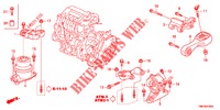MOTORBEFESTIGUNGEN  für Honda INSIGHT 1.3 IMA COMFORT 5 Türen vollautomatische 2011