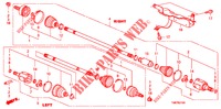 ANTRIEBSWELLE, VORNE/ HALBWELLE  für Honda INSIGHT 1.3 IMA S 5 Türen vollautomatische 2011