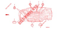 GUMMITUELLE (INFERIEUR) für Honda INSIGHT 1.3 IMA S 5 Türen vollautomatische 2011