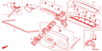 HECKKLAPPENVERKLEIDUNG/ TAFELVERKLEIDUNG, HINTEN(2D)  für Honda INSIGHT 1.3 IMA S 5 Türen vollautomatische 2011