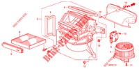 HEIZGEBLAESE (LH) für Honda INSIGHT 1.3 IMA S 5 Türen vollautomatische 2011
