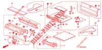 HINTERE ABLAGE/KOFFERRAUMVERKLEIDUNG  für Honda INSIGHT 1.3 IMA S 5 Türen vollautomatische 2011