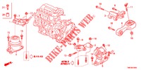 MOTORBEFESTIGUNGEN  für Honda INSIGHT 1.3 IMA S 5 Türen vollautomatische 2011