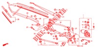WINDSCHUTZSCHEIBENWISCHER (LH) für Honda INSIGHT 1.3 IMA S 5 Türen vollautomatische 2011