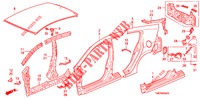 AUSSENBLECHE/TAFEL, HINTEN  für Honda INSIGHT 1.3 IMA COMFORT 5 Türen vollautomatische 2012