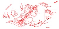 BODENMATTE/ISOLATOR  für Honda INSIGHT 1.3 IMA COMFORT 5 Türen vollautomatische 2012