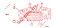 GUMMITUELLE (INFERIEUR) für Honda INSIGHT 1.3 IMA COMFORT 5 Türen vollautomatische 2012