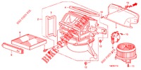 HEIZGEBLAESE (LH) für Honda INSIGHT 1.3 IMA COMFORT 5 Türen vollautomatische 2012