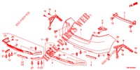 HINTERER STOSSFAENGER  für Honda INSIGHT 1.3 IMA COMFORT 5 Türen vollautomatische 2012