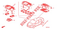 INNENLEUCHTE  für Honda INSIGHT 1.3 IMA COMFORT 5 Türen vollautomatische 2012