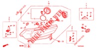 SCHEINWERFER (HALOGENE) für Honda INSIGHT 1.3 IMA COMFORT 5 Türen vollautomatische 2012