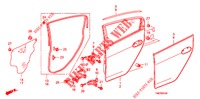 TUERTAFEL, HINTEN(4D)  für Honda INSIGHT 1.3 IMA COMFORT 5 Türen vollautomatische 2012