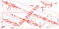 ANTRIEBSWELLE, VORNE/ HALBWELLE  für Honda INSIGHT 1.3 IMA S 5 Türen vollautomatische 2012