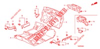 BODENMATTE/ISOLATOR  für Honda INSIGHT 1.3 IMA S 5 Türen vollautomatische 2012