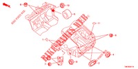 GUMMITUELLE (ARRIERE) für Honda INSIGHT 1.3 IMA S 5 Türen vollautomatische 2012