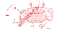 GUMMITUELLE (INFERIEUR) für Honda INSIGHT 1.3 IMA S 5 Türen vollautomatische 2012