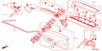 HECKKLAPPENVERKLEIDUNG/ TAFELVERKLEIDUNG, HINTEN(2D)  für Honda INSIGHT 1.3 IMA S 5 Türen vollautomatische 2012