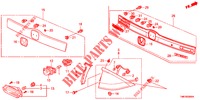 HECKLEUCHTE/KENNZEICHENBELEUCHTUNG (PGM FI)  für Honda INSIGHT 1.3 IMA S 5 Türen vollautomatische 2012