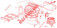 HEIZGEBLAESE (LH) für Honda INSIGHT 1.3 IMA S 5 Türen vollautomatische 2012