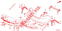 HINTERER STOSSFAENGER  für Honda INSIGHT 1.3 IMA S 5 Türen vollautomatische 2012