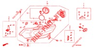 SCHEINWERFER (HALOGENE) für Honda INSIGHT 1.3 IMA S 5 Türen vollautomatische 2012