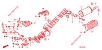 AUSPUFFROHR/SCHALLDAEMPFER (PGM FI)  für Honda INSIGHT 1.3 IMA COMFORT 5 Türen vollautomatische 2013