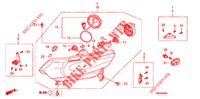 SCHEINWERFER (HALOGENE) für Honda INSIGHT 1.3 IMA COMFORT 5 Türen vollautomatische 2013