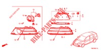 NEBELSCHEINWERFER/BLINKLEUCHTE (2) für Honda INSIGHT EXECUTIVE 5 Türen vollautomatische 2013