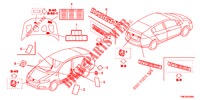 EMBLEME/WARNETIKETTEN  für Honda INSIGHT 1.3 IMA S 5 Türen vollautomatische 2013