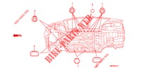 GUMMITUELLE (INFERIEUR) für Honda INSIGHT 1.3 IMA S 5 Türen vollautomatische 2013