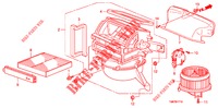 HEIZGEBLAESE (LH) für Honda INSIGHT 1.3 IMA S 5 Türen vollautomatische 2013