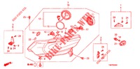 SCHEINWERFER (HALOGENE) für Honda INSIGHT 1.3 IMA S 5 Türen vollautomatische 2013