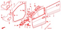 VORDERE TUERTAFEL  für Honda INSIGHT 1.3 IMA S 5 Türen vollautomatische 2013