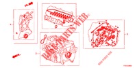 DICHTUNG SATZ/ GETRIEBE KOMPL.  für Honda JAZZ 1.2 ELEGANCE LS 5 Türen 5 gang-Schaltgetriebe 2012