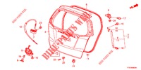 HECKKLAPPENPLATTE(2D)  für Honda JAZZ 1.2 ELEGANCE LS 5 Türen 5 gang-Schaltgetriebe 2012