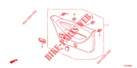 HECKKLAPPENVERKLEIDUNG/ TAFELVERKLEIDUNG, HINTEN(2D)  für Honda JAZZ 1.2 ELEGANCE LS 5 Türen 5 gang-Schaltgetriebe 2012