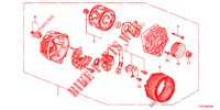 LICHTMASCHINE (MITSUBISHI) für Honda JAZZ 1.2 ELEGANCE LS 5 Türen 5 gang-Schaltgetriebe 2012