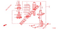 STOSSDAEMPFER, VORNE  für Honda JAZZ 1.2 ELEGANCE LS 5 Türen 5 gang-Schaltgetriebe 2012