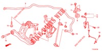 UNTERER ARM, VORNE/ STABILISATORFEDER  für Honda JAZZ 1.2 ELEGANCE LS 5 Türen 5 gang-Schaltgetriebe 2012