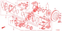 VORDERRADBREMSE  für Honda JAZZ 1.2 ELEGANCE LS 5 Türen 5 gang-Schaltgetriebe 2012