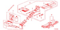 WERKZEUG/WAGENHEBER  für Honda JAZZ 1.2 ELEGANCE LS 5 Türen 5 gang-Schaltgetriebe 2012