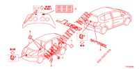 EMBLEM/WARNETIKETT  für Honda JAZZ 1.2 LSI 5 Türen 5 gang-Schaltgetriebe 2012
