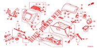 INSTRUMENT, ZIERSTUECK (COTE DE PASSAGER) (LH) für Honda JAZZ 1.2 LSI 5 Türen 5 gang-Schaltgetriebe 2012