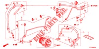 KLIMAANLAGE (FLEXIBLES/TUYAUX) (LH) für Honda JAZZ 1.2 LSI 5 Türen 5 gang-Schaltgetriebe 2012