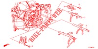 SCHALTGABEL/SCHALTHEBELHALTERUNG (2) für Honda JAZZ 1.2 LSI 5 Türen 5 gang-Schaltgetriebe 2012