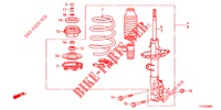 STOSSDAEMPFER, VORNE  für Honda JAZZ 1.2 LSI 5 Türen 5 gang-Schaltgetriebe 2012