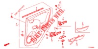 TUERVERKLEIDUNG, HINTEN(4D)  für Honda JAZZ 1.2 LSI 5 Türen 5 gang-Schaltgetriebe 2012
