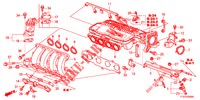 VERGASERISOLIERUNG/ ANSAUGKRUEMMER  für Honda JAZZ 1.2 LSI 5 Türen 5 gang-Schaltgetriebe 2012